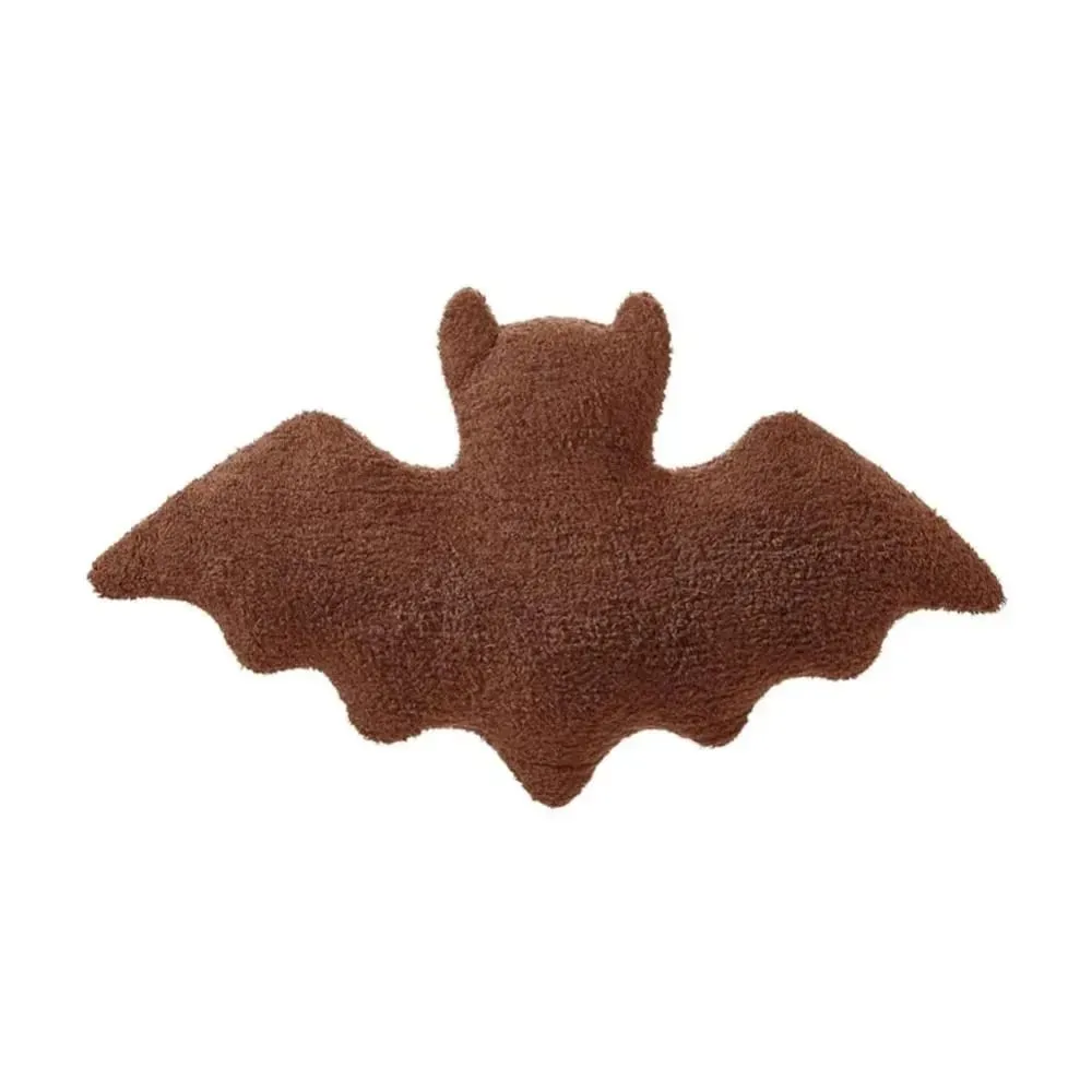 Plush Material Bat Plush Pillow Halloween Theme Soft Fabric Bat Modeling Pillow Black White Brown Stuffed Animal Plush For Girls — image 9