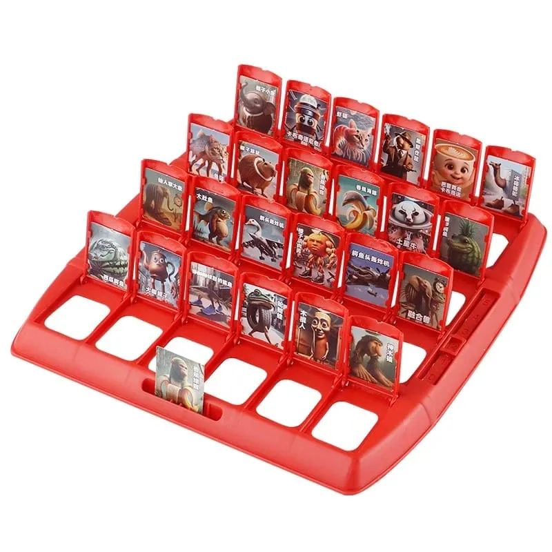 Guess Who I Am Guessing Board Game 2‑Player Interactive Character Card Game Portable Tray Puzzle Game Family Party Desktop Game — image 5