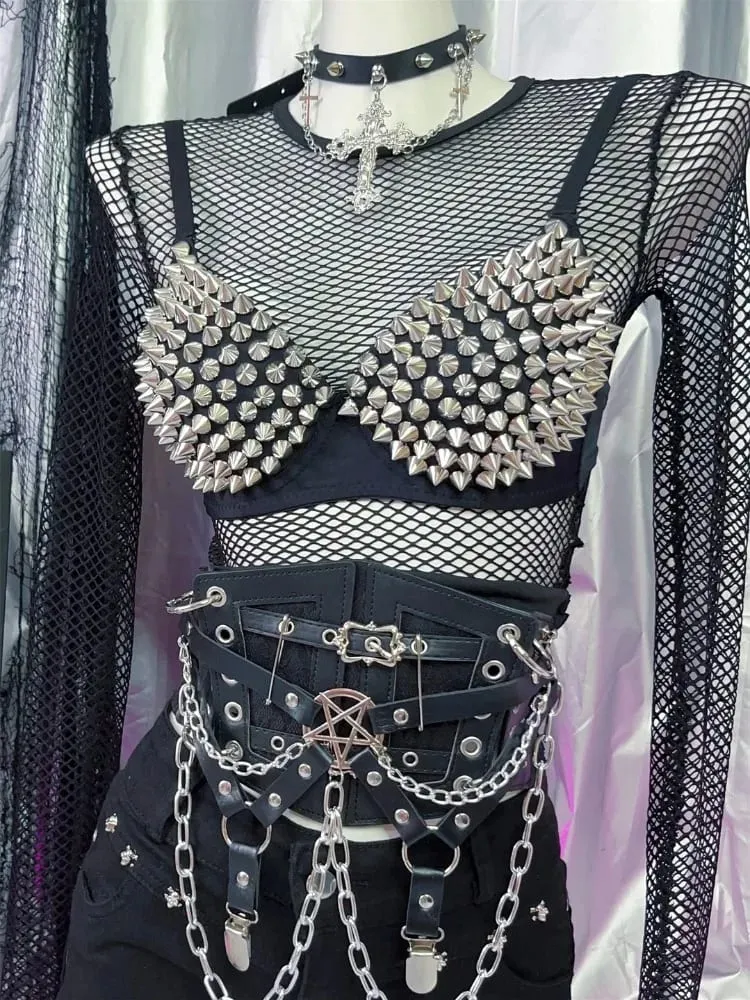 Nova roupa interior sutiãs mais novo lingerie sexy feminino strass capa sutiã superior prata mergulho fio livre bralete moda lantejoulas — image 4