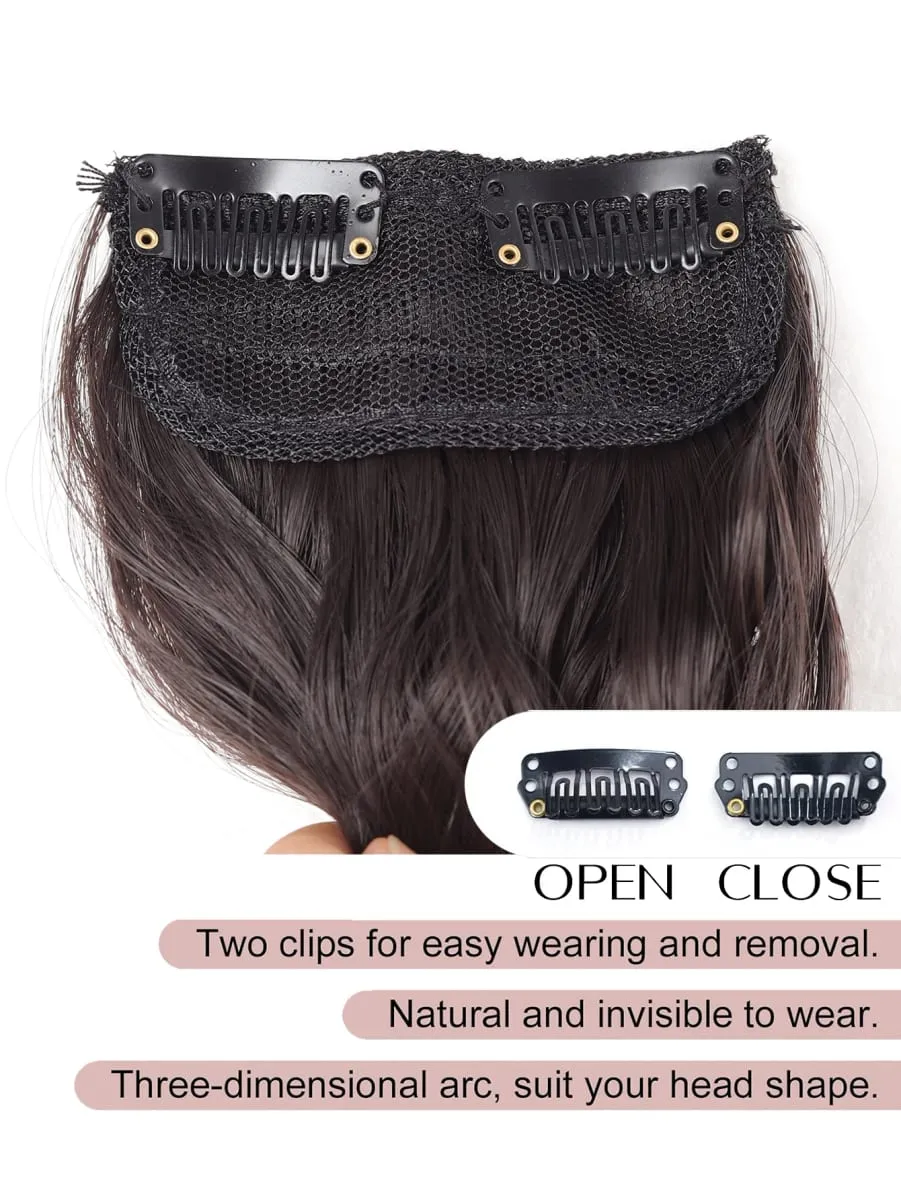 Synthetic Invisible Seamless Hair Pads Clip In One Piece Increase Hair Volume Hair Extensions Top Side Cover Hairpiece — image 6