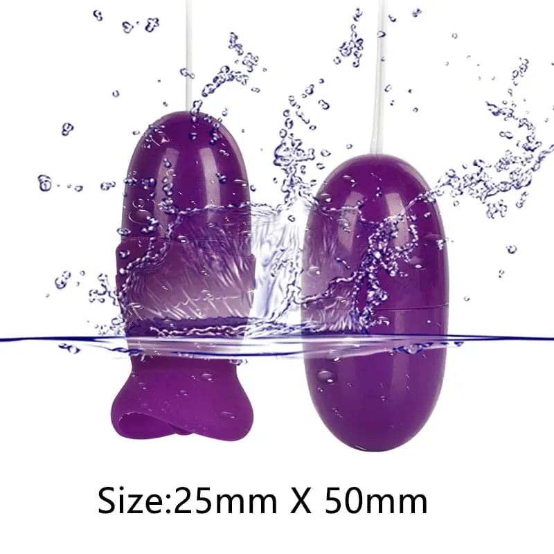 Duas bolas vibrador língua lambendo vibratório saltar ovos clitóris estimulador adulto produto brinquedos sexuais para mulheres masturbação feminina — image 5