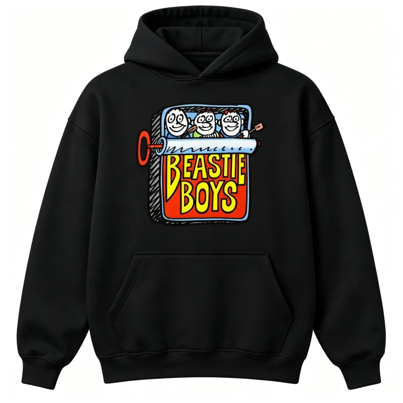 Beastie Boys Hip Hop Musik Vintage Design Luvtröja herr Höst Vinter Casual Damtröja med luva Unisex bomullsrock Topp — image 10