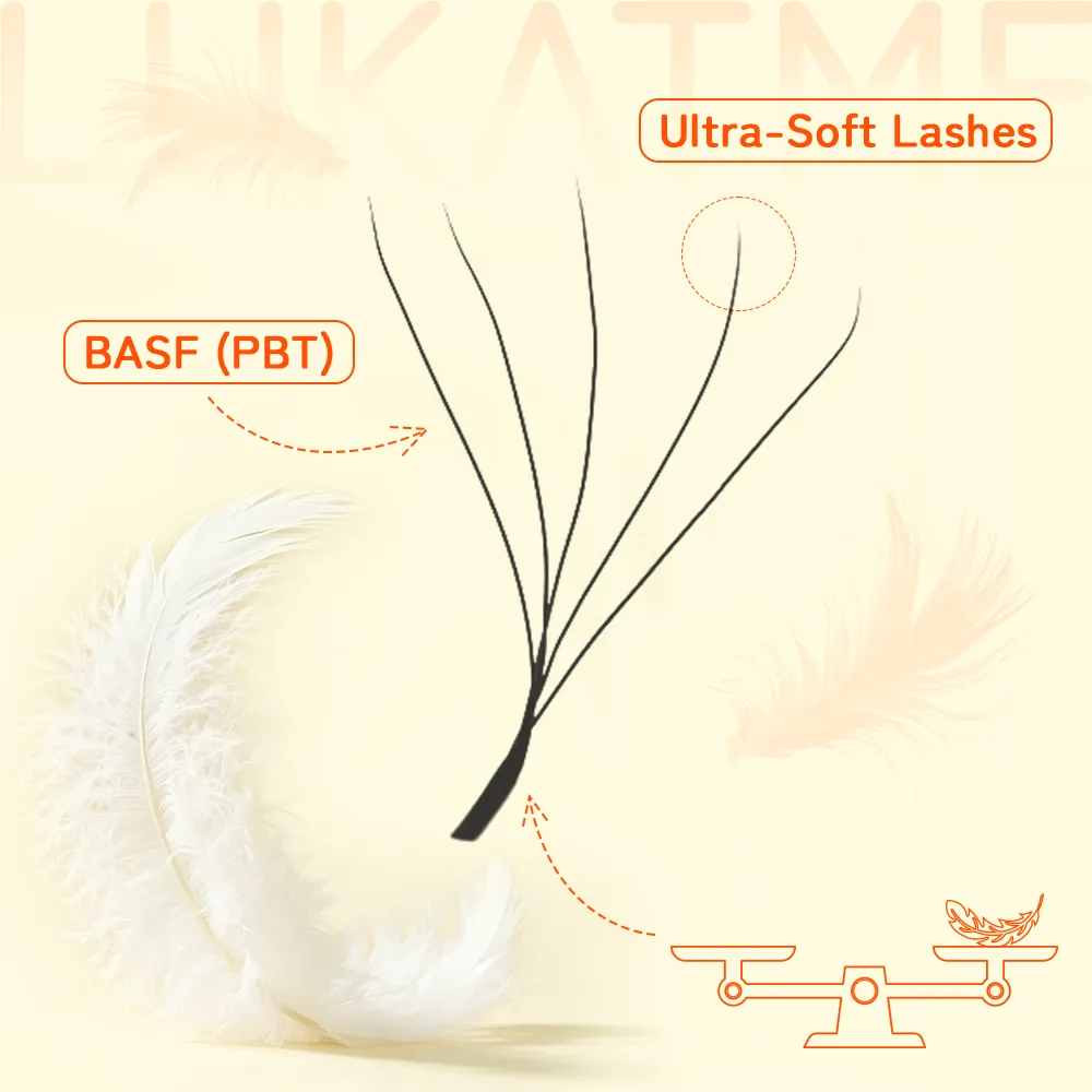 5D 6D 7D W Clover Eyelash Extension Premade Fans 6D U False Eyelash Mega Volume W Shape 5D 6D 7D Lashes 7-15mm U 6D Lash