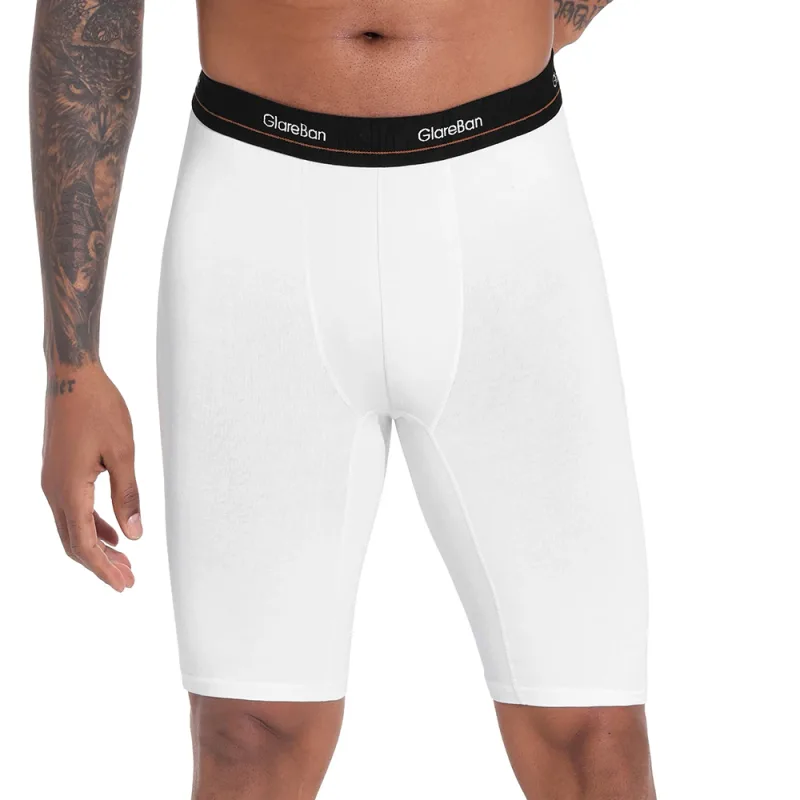 4pc Set Long leg White Cotton Boxer Men Underwear Male Brand Panties And Underpants For Homme Luxury Shorts Box Slip Briefs Soft