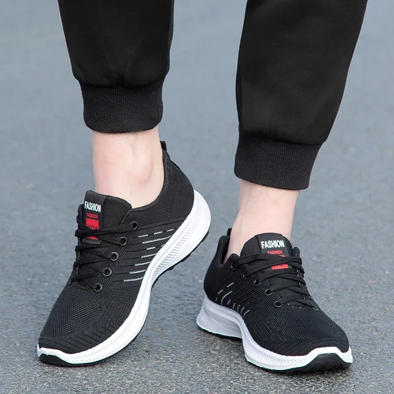 Spring Summer men's shoes breathable light casual sports shoes outdoor soft soles comfort lace up running shoes student sneakers — image 5