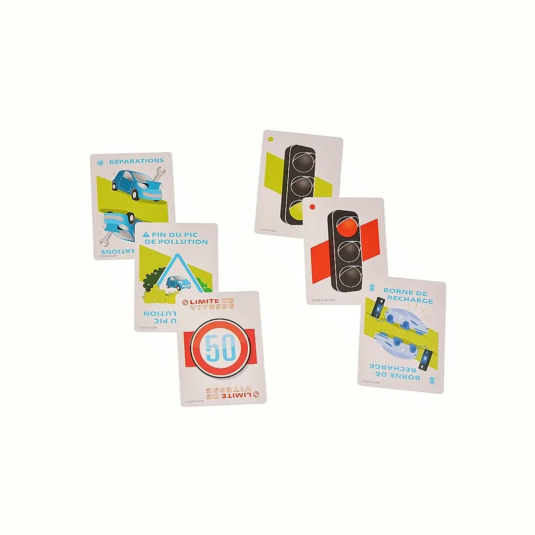 "Green Road Rally: a Eco-Themed Card Game of Miles & Strategy" French Version Board Game Eco-Themed Card Game Interactive Tabletop Game Party Gift Suitable for Christmas Halloween — image 4