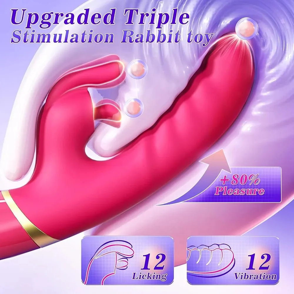 Rabbit Vibrator for Women Vagina G-Spot Vibrator Clitoris Stimulator Female Masturbation Adult Goods Sex Toy for Women — image 2