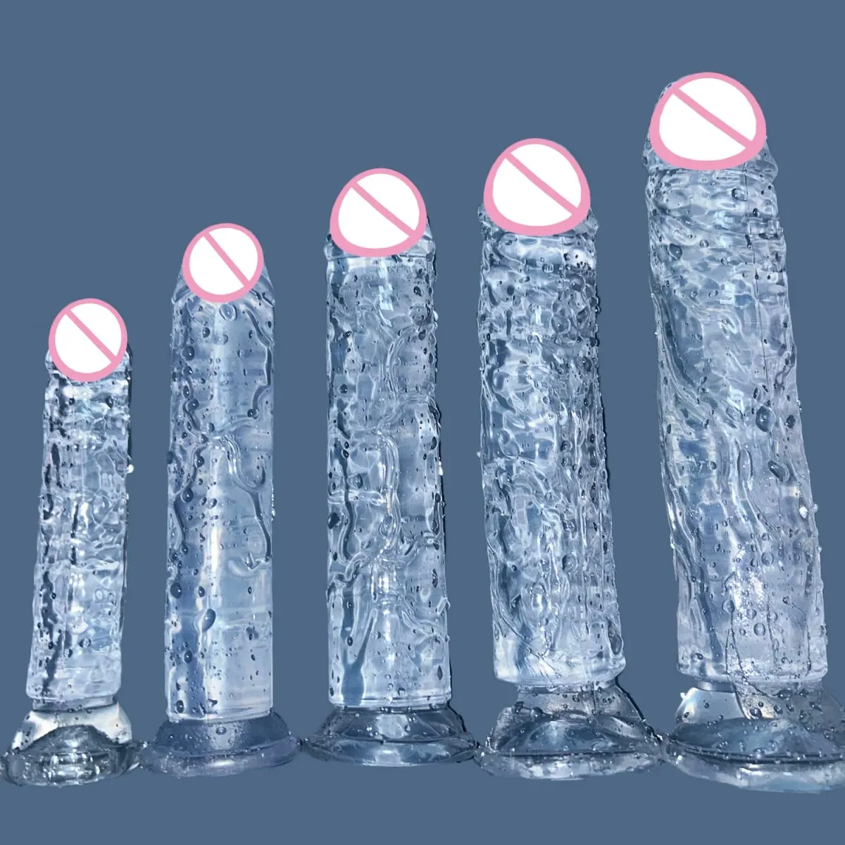 Cheap 5 Colors Small Transparent Dildo Suction Cup Jelly Dick Women Erotic Anal Sex Toys Soft Clitori Vaginal Masturbators Penis — image 1