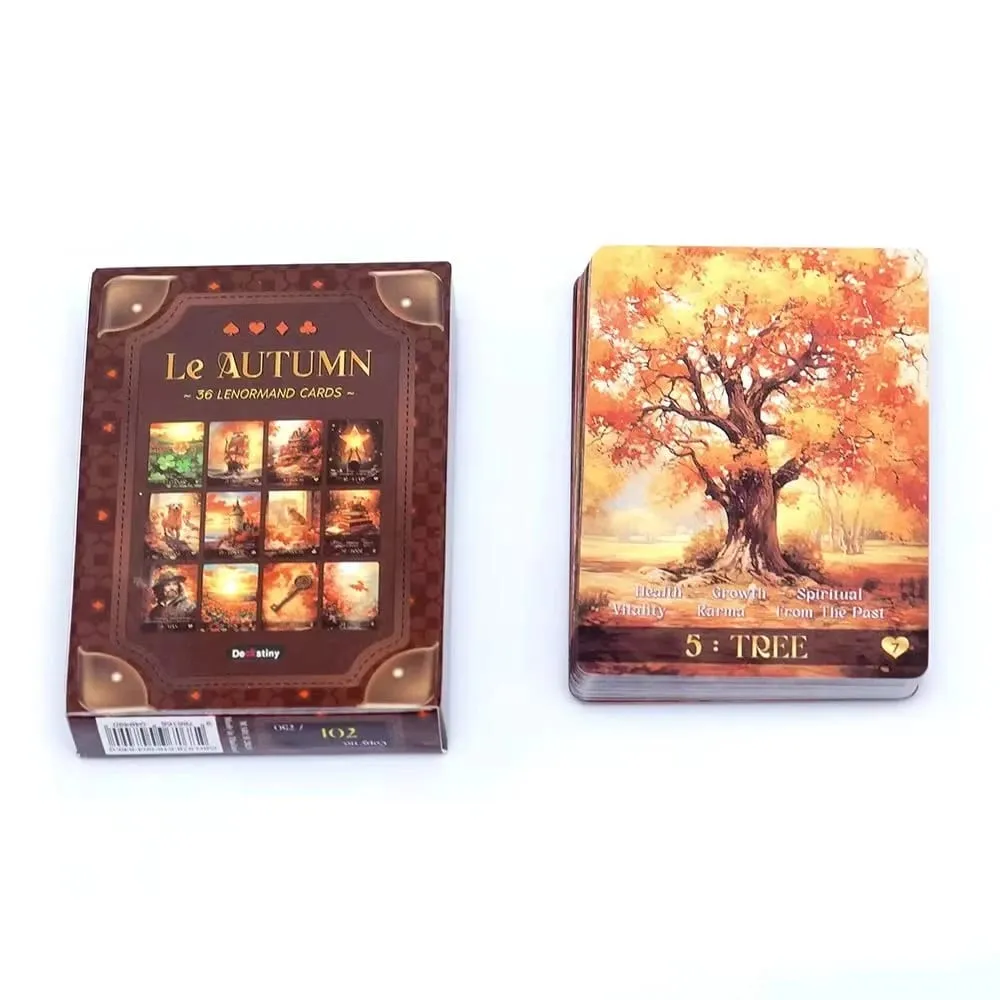 Nuovo Le Autumn Tarot 36 Lenormand Cards Deck Board Gioco Tarocchi Carta Divertente Delicato Rifornimenti Del Partito per la Famiglia Regalo Del Partito — image 5