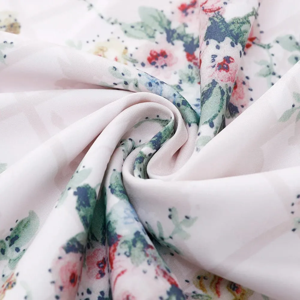 Suninheart roupas de verão para mulheres vestido midi elegante 2025 recém chegados vestido de férias com estampa floral branca — image 7