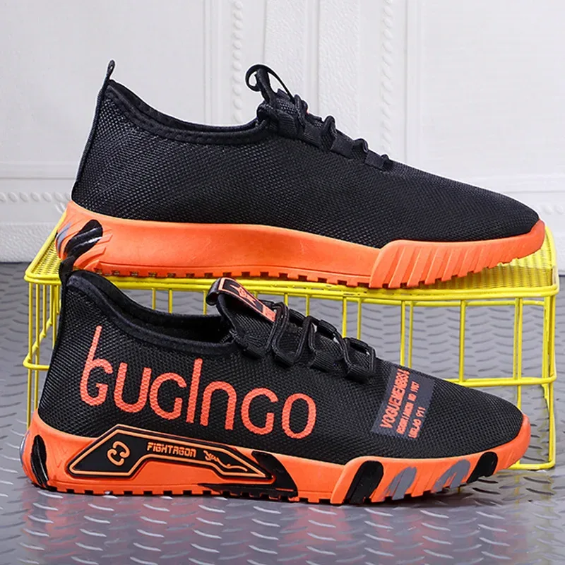 2025 Men's Vulcanize Shoes Breathable Lightweight Sneakers Outdoor Mesh Black Shoes Athletic Jogging Tenis Walking Shoes Man — image 5