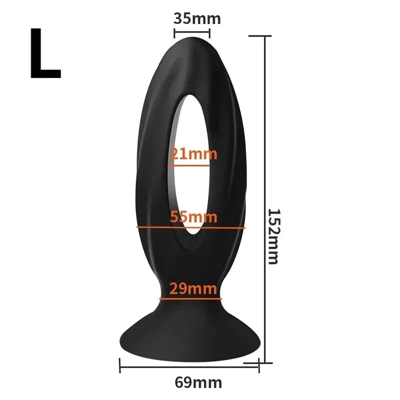Wearable Silicone Anal Bead Butt Plug Prostate Massage Masturbation Sex Toys for Women Men Gay Adult Games Products 35/45/55 mm — image 9