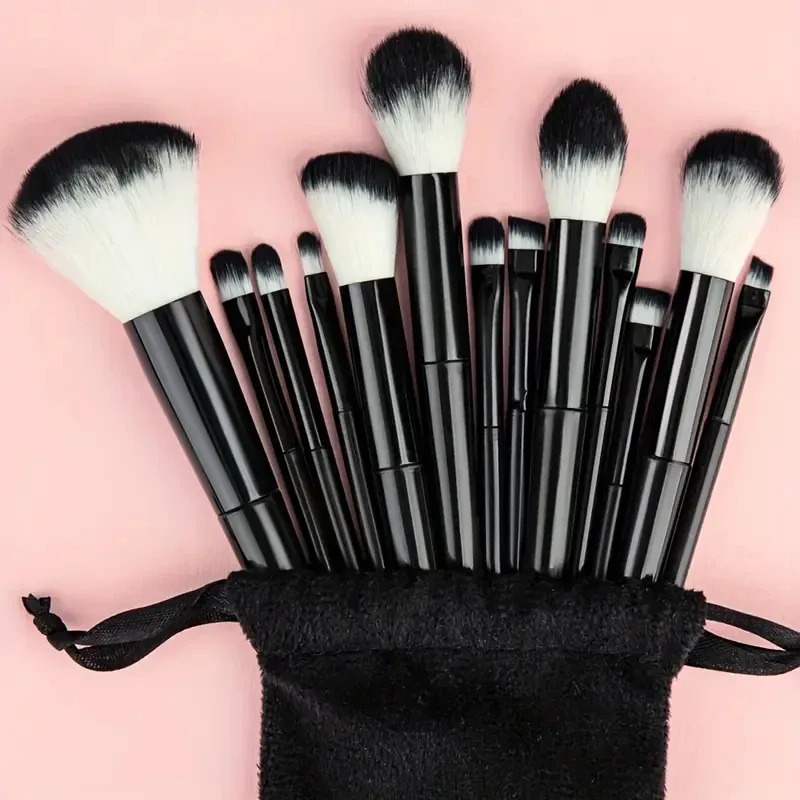 13Pcs Makeup Brushes Tool Set Cosmetic Powder Eye Shadow Foundation Blush Blending Beauty Make Up Brush For Makeup Starters Gift — image 15