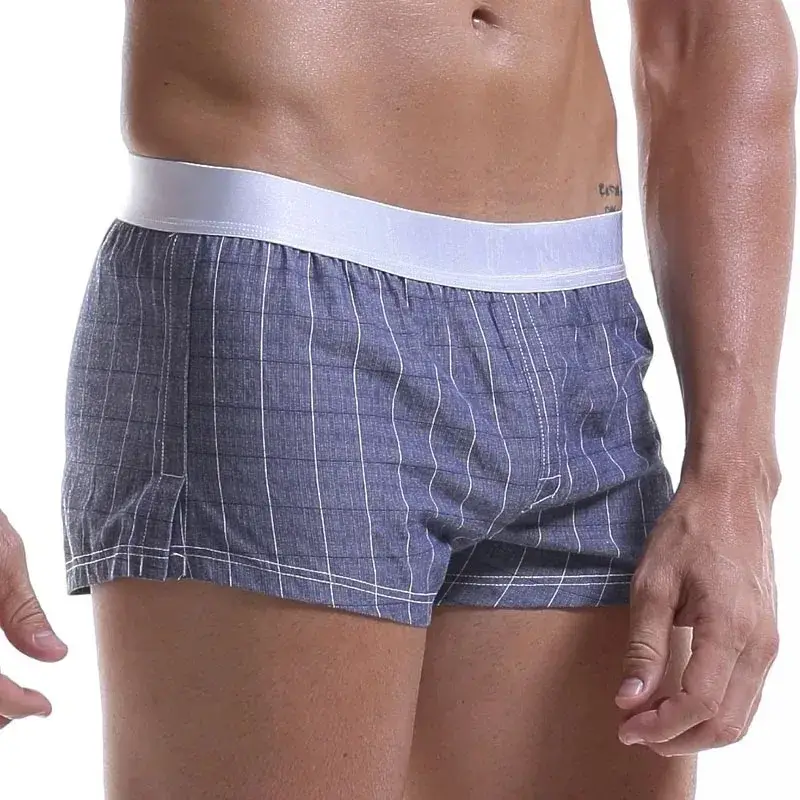 Panlalaking Cotton Boxers Shorts Maluwag Maraming Kulay Panlalaking Plaid Underwear Homewear Kumportable Arrow Pantalon 3256806911165516 — image 9