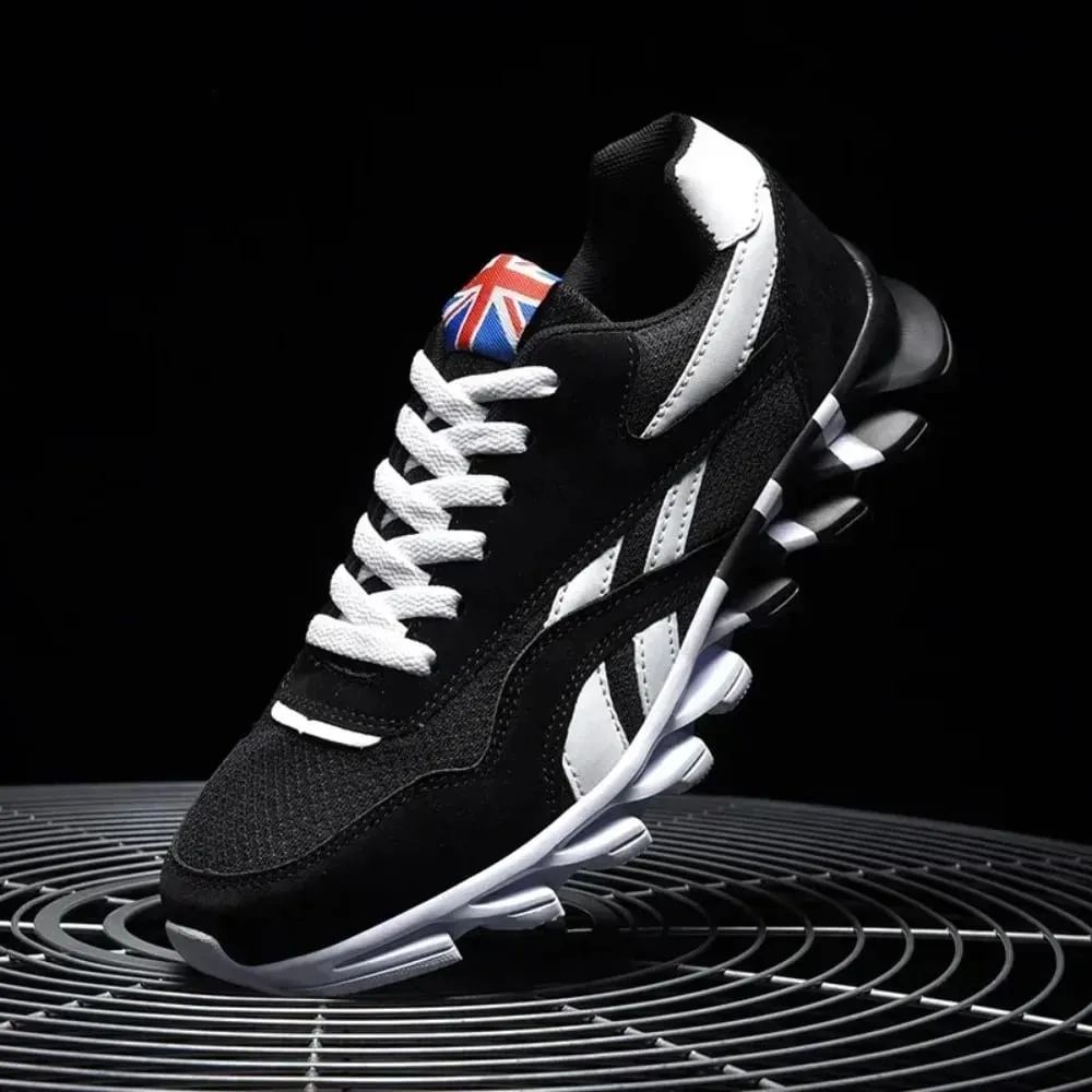 Brand Trend Size 36-48 Men's Wear-resistant Cushioning Thick-soled Fitness Sneakers Outdoor Breathable Running Shoes for Men — image 3
