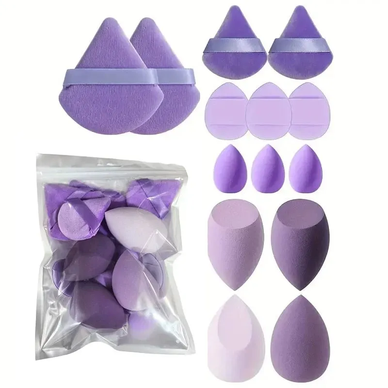 20/40Pcs Makeup Brushes and Sponges Set Brown Makeup Puff Beauty Egg Headband Wristband Remover Kit Makeup Tool Gift — image 21