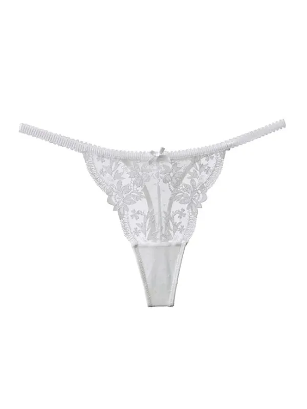 Hot Sale French Sexy Lingerie Set for Women Ultra Thin See Through Bra Panty Set Embroidery Lace Shaping Camisole Underwear Set — image 12