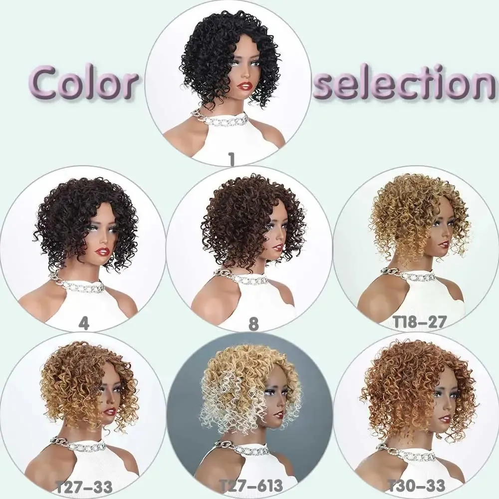Synthetic Kinky Curly Hair Topper Clip-in Afro Curly Hairpiece for Women Top Hairpiece for Thinning Hair Increase Hair Volume — image 6