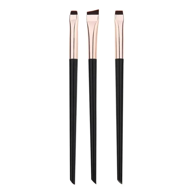 3Pcs/set Blade Eyeliner Brushes Eyebrow Brush Portable Flat Fine Eye Liner Brow Contour Makeup Brush Make Up Tool Wholesale 2025 — image 5