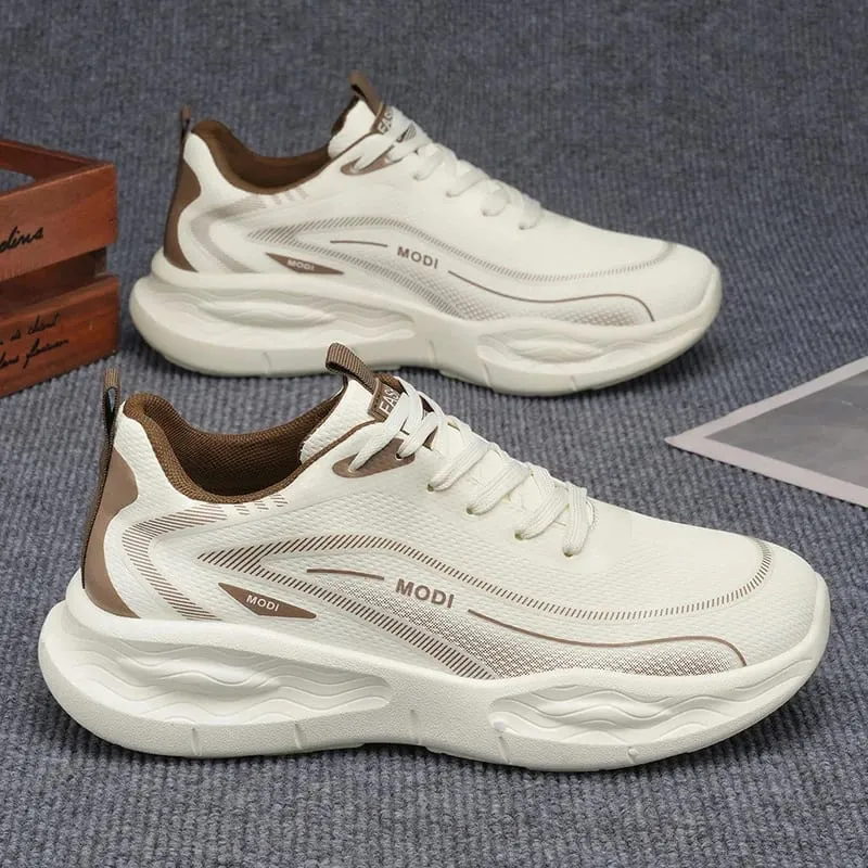 Artificial Leather Men Casual Shoes Breathable Male Lightweight Sneakers Outdoor Spring Walking Comfort Free Shipping — image 3