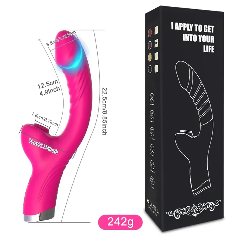 20 Modes Porn Tongue APP Dildo Vibrator G-Spot Vagina Massager Wand Licking Clitoris Stimulator Adult Female Women Sexy Sex Toys