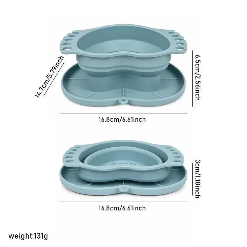 Collapsible Silicone Washing Bucket BPA-Free Easy Clean for Paint Brushes Makeup Brushes Home Travel Artist Use