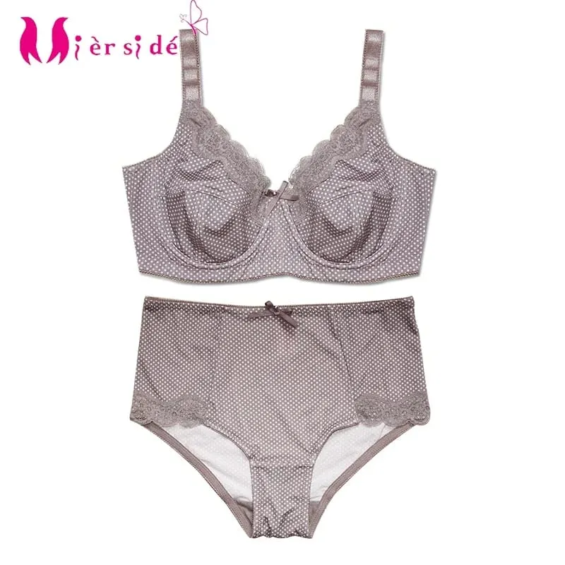 Mierside D0295 Hot Fashion Plus size Bra Set Walang Padding Lingerie Para sa Babae Sexy 34/36/38/40/42/44/46 C-D-DD-DDD(E)-F-G — image 2