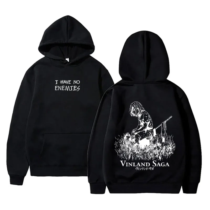 Anime Vinland Saga Thorfinn I Have No Enemies Graphic Hoodie Men's Women Manga Casual Oversized Hoodies Male Vintage Streetwear — image 1