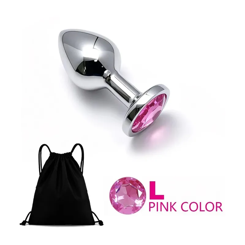5 Size Metal Anal Plug Butt Plug Sex Toy Butt Toy for Women Men Couples Adult Game Masturbator Anal Diamond Sex Toys — image 18
