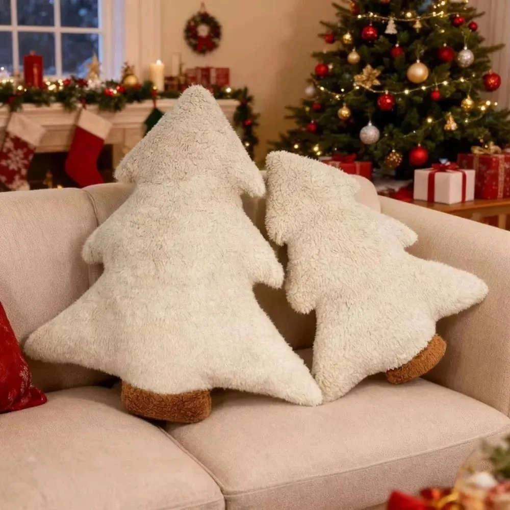 Cute 40cm Christmas Tree Pillow Soft Stuffed Plush Pillow Festive Decor Pillow Home Decor — image 5