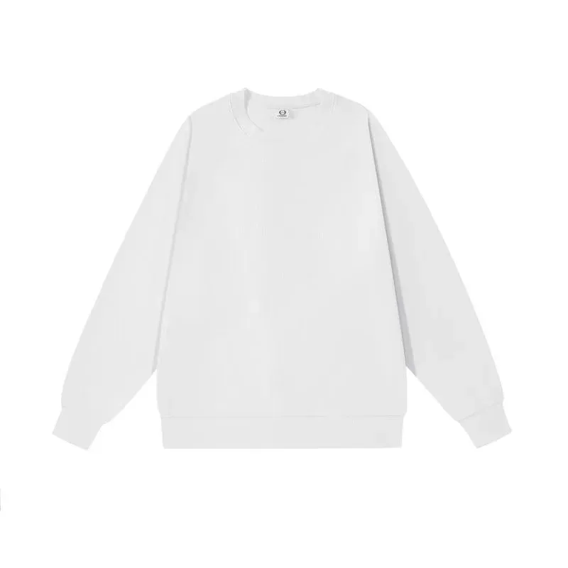 300 grams retro trendy round-neck hoodie stylish and simple casual sportswear shirt custom DTG printed with logo — image 11