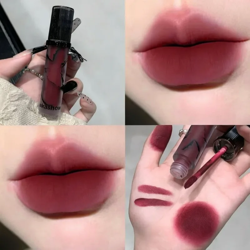 Marmor Matte Lip Mud Velvet Soft Fog Lip Tint Langlebige Antihaft-Cup-Lippenkosmetik — image 8