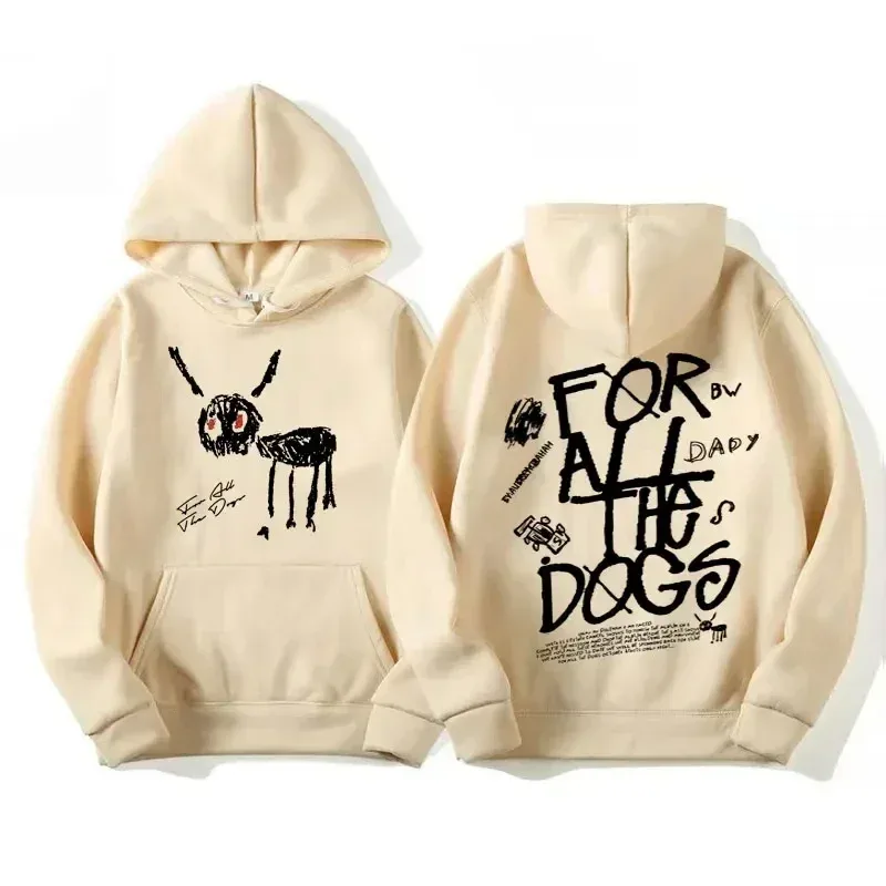 Men Women Fashion Hip Hop Pullovers Sweatshirt Vintage Streetwear Hoodie Rapper Drake New Album for All The Dogs Graphic Hoodies — image 17
