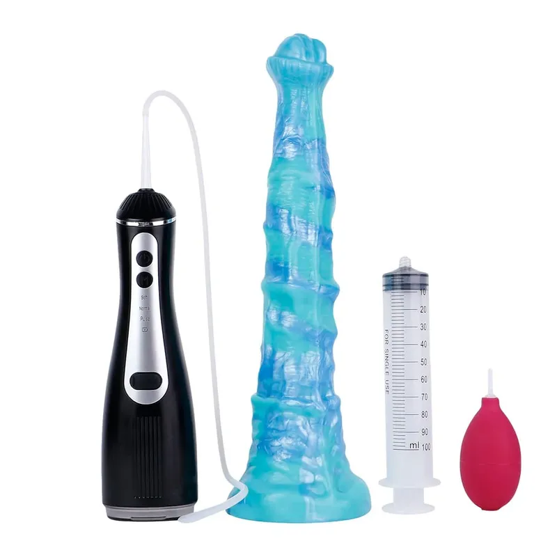 Silicone Electric Squirting Fantasy Dildos με βεντούζα Μασάζ προστάτη εκσπερμάτωσης πέους σεξουαλικά παιχνίδια για γυναίκες άνδρες — image 19