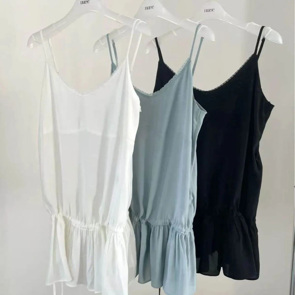 Summer 2026 Korean Style Sweet Skirt Waist Cinching Sexy Strapless Dress Fashionable Casual V-neck Loose Fit Maxi Dress — image 6