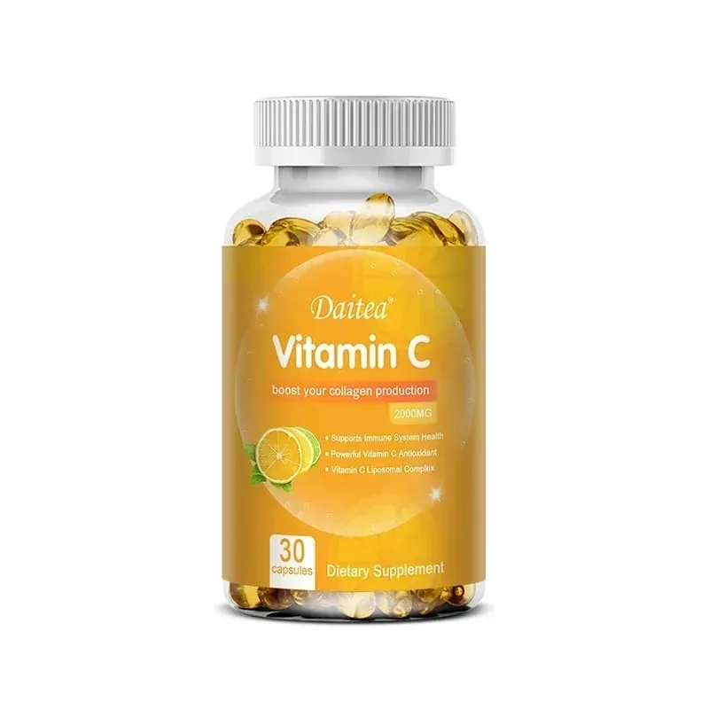 Vitamin C 2000 Mg Promotes Collagen Production Vitamin C Liposomal Dietary Supplement Non-GMO and Gluten-Free Vegetarian — image 8