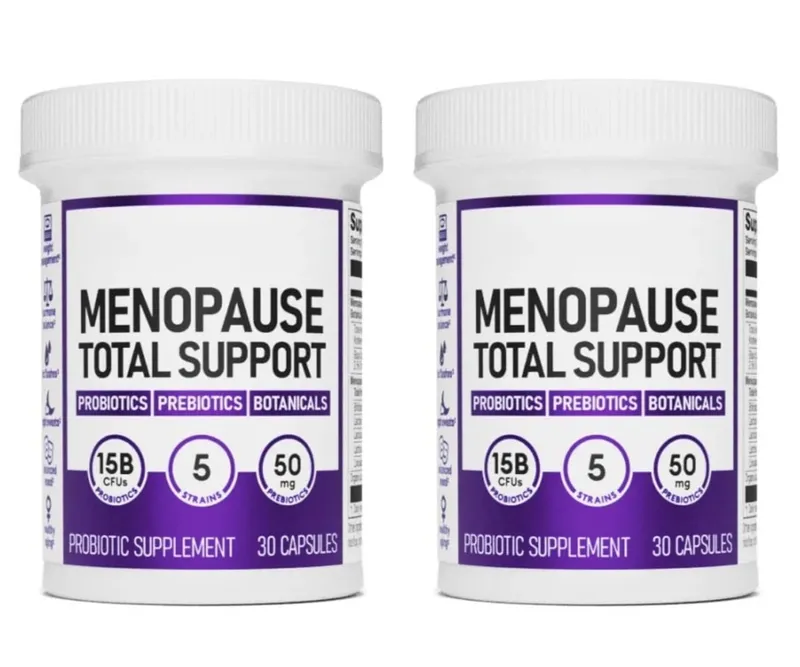 Menopause Total Support Probiotic Capsules 15 Billion CFU 5 Strains Prebiotic For Digestive Microbiome Wellness Adult 30 Count — image 9