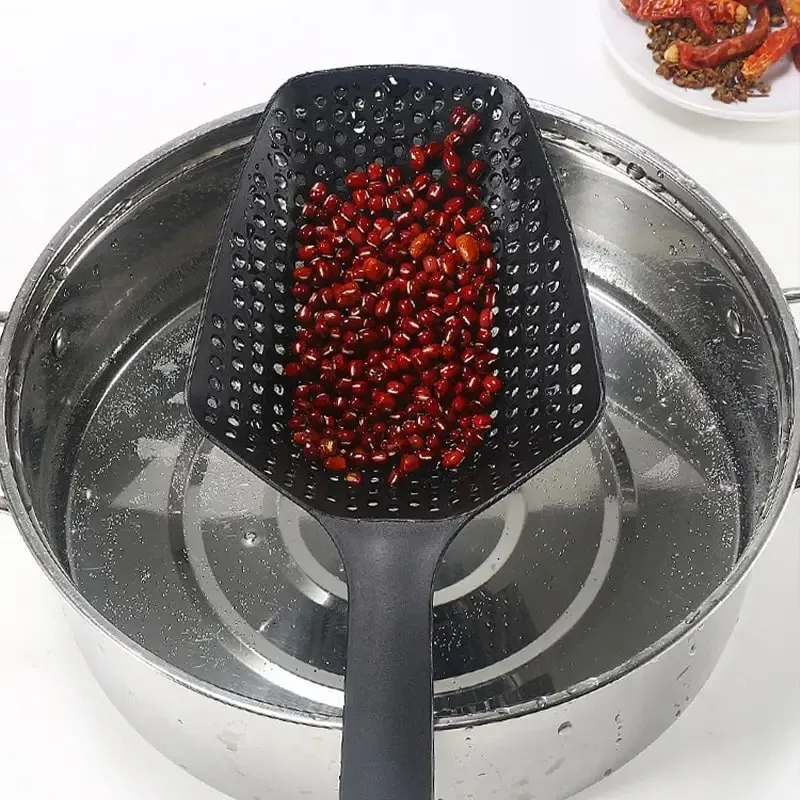 Strainer Spoon Large Funnel Fried Food Strainer Vegetable Food Water Filter Portable Home Kitchen Cooking Tools — image 4