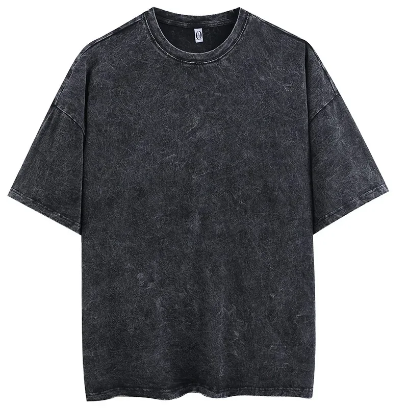 100% pamut Férfi ruházat Vintage Black Acid Mosó kapucnis Férfi Női Túlméretes Hip Hop Pulóverek Alkalmi pulóverek Y2K ruhák — image 10