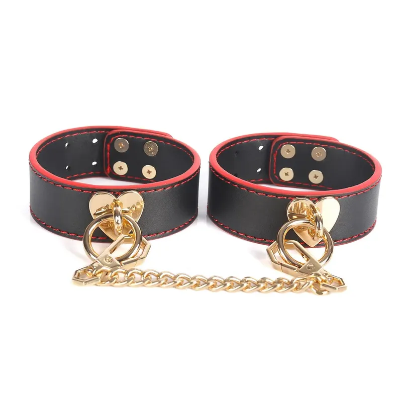 Conjunto de roleplay de escravo, algemas de couro, tornozelo, máscara de mordaça, chicote, coleira, brinquedos sexuais para mulheres, casais, kit de bondage bdsm — image 20
