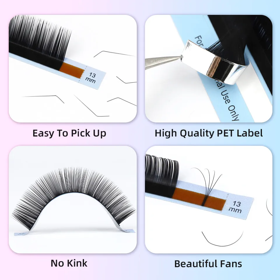 Rujade L M Curl Russian Volume Individual Eyelash Extension Natural Soft L/L+/LC/LD/LU(M) Curl Professional Makeup False Lashes — image 5