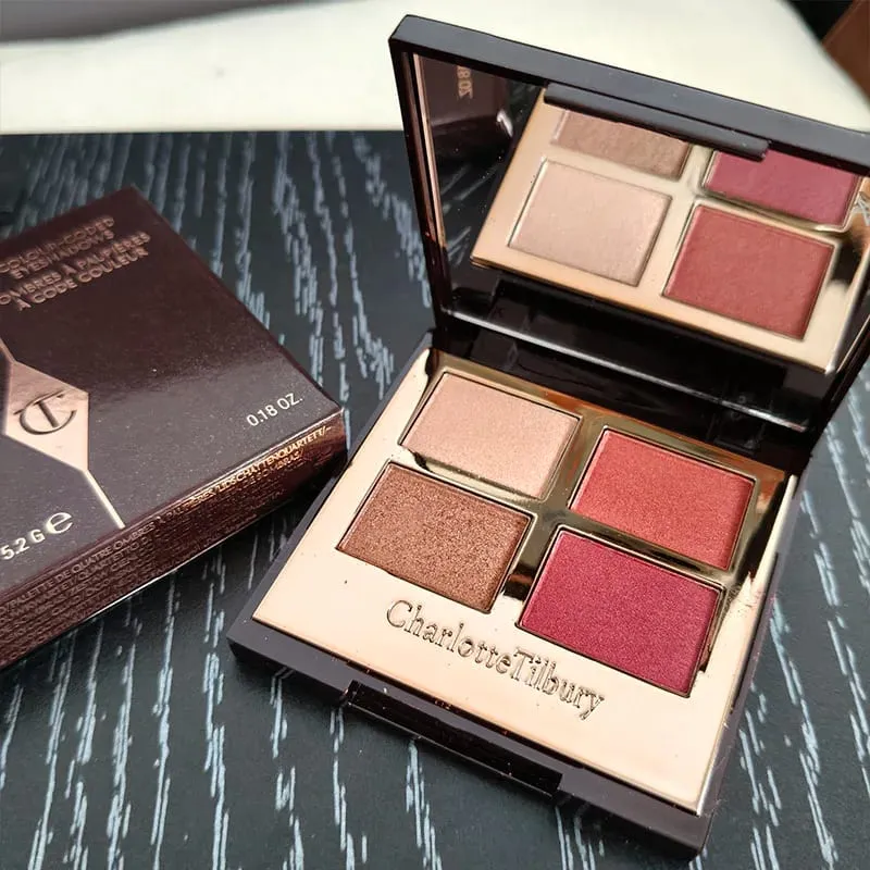 Charlotte Tilbury Brand Makeup 4 Farver Øjenskygge Disc 5,2g Pude Talk Nature Let at farve Foundation Øjenskygge Kosmetik — image 7