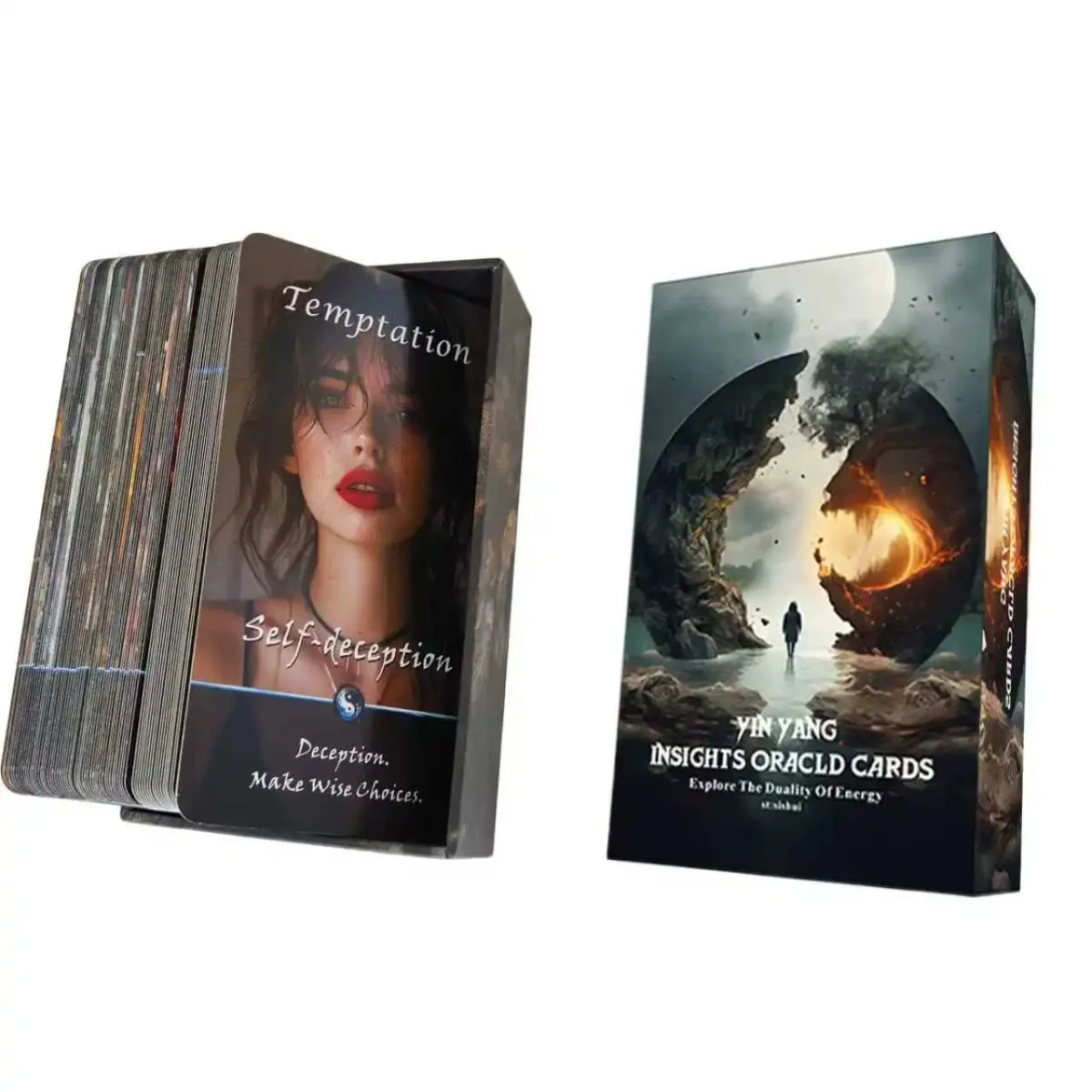Yin-Yang Divination Cards Karma Connection Divination Deck (68 Cards) Spiritual Guidance Tool for Beginners Healing Emotions — image 5