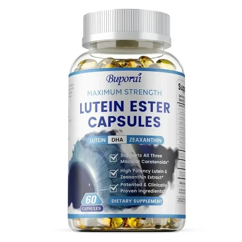 Lutein Ester Capsules - na may Zinc Vitamins C E Zeaxanthin para sa Dry Eyes Fatigue Improve Visual Function for Healthy Eyes — image 11