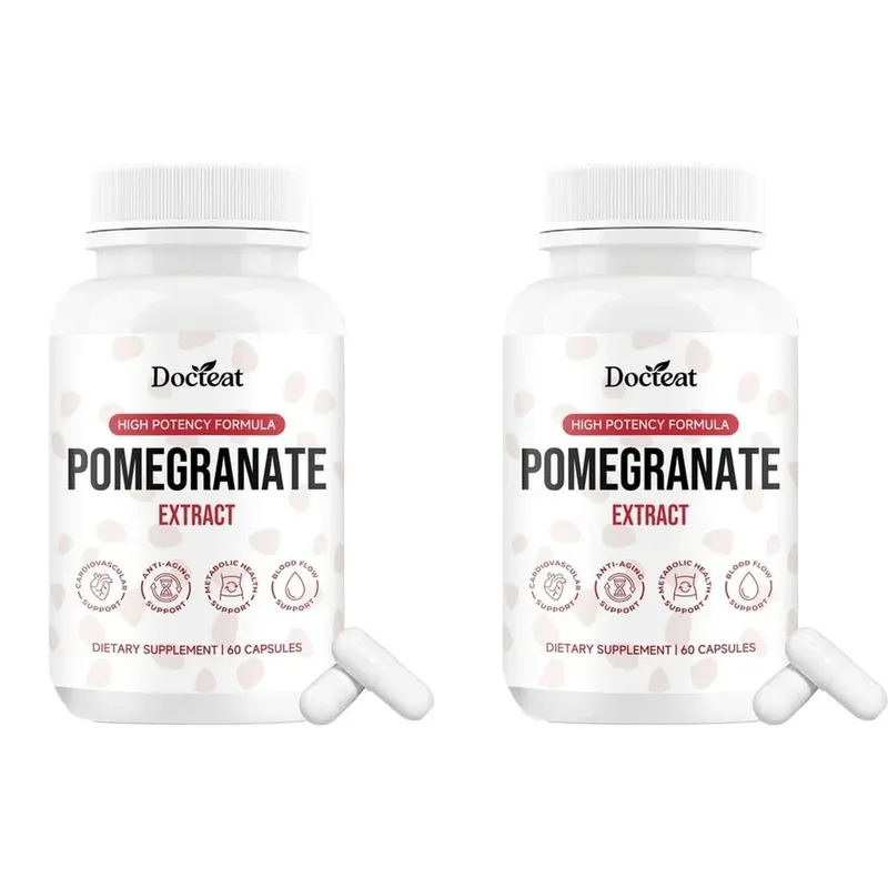 Docteat Pomegranate Fruit Extract Capsules Ellagitannin Antioxidant Defense Immune Support and Oxidative Balance 60 Capsules