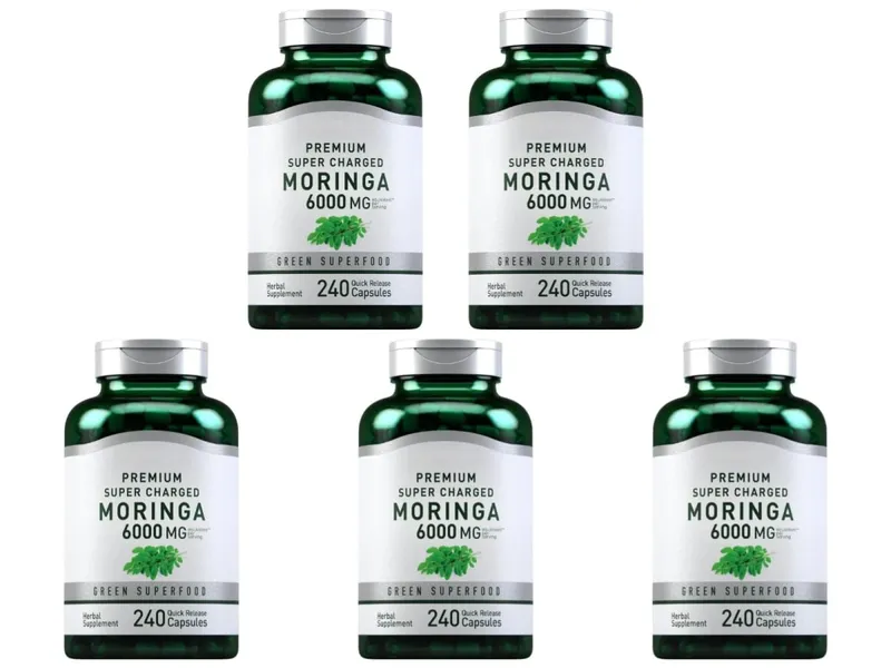 Moringa Oleifera Supplement 6000mg Concentrated Leaf Extract Supports Overall Health & Wellness Non-GMO 240 Capsules for adult — image 11