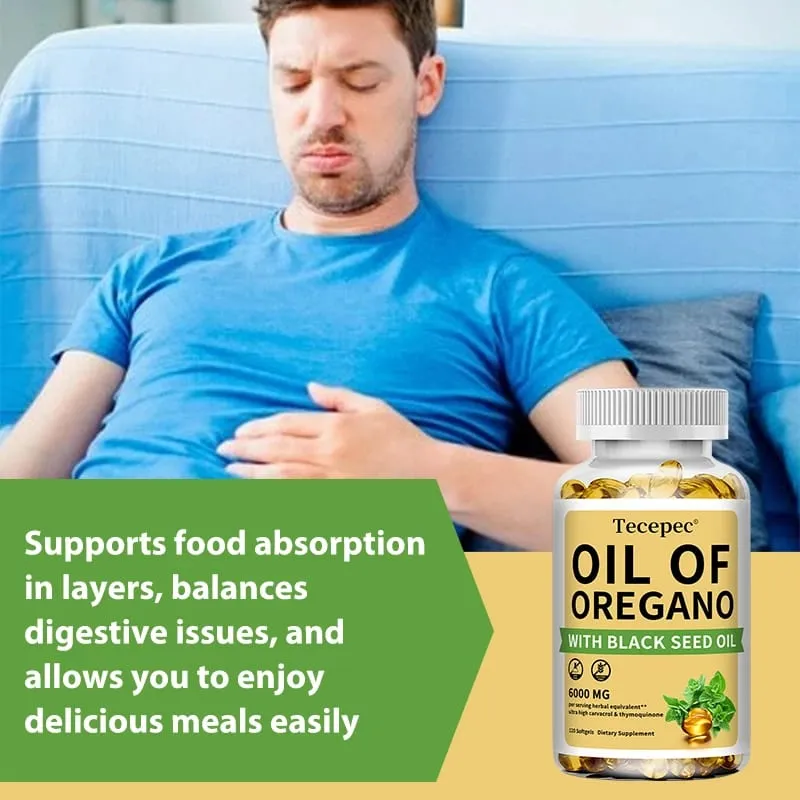 Oil of Oregano with Black Seed Oil 2 in 1 Oregano Supplement for Immune Health Digestive Health Non-GMO — image 7