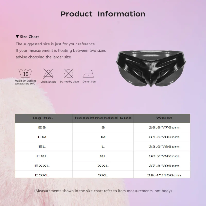 Mens Lingerie Glossy Latex Briefs Bulge Pouch Underwear Lingerie Swim Trunks Wet Look Panties for Nightclub Bodybuilding Raves — image 6