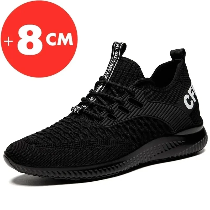 New 2025 Sneakers Man Elevator Shoes Height Increase Shoes for Men Insoles 8CM Sports Heightening Shoes Tall Shoes 39-43