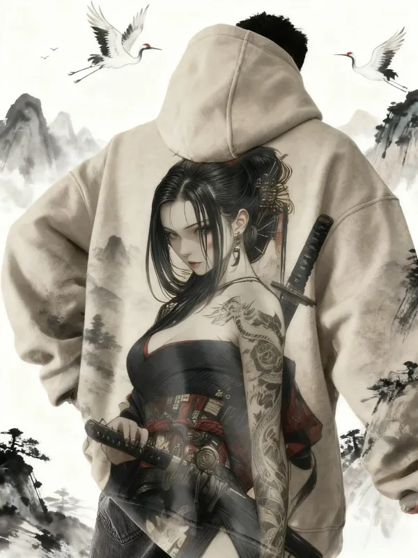2026 quente anime menina volta padrão moletom casual manga longa com capuz pulôver impressão 3d topo moda oversized hoodies masculinos — image 5